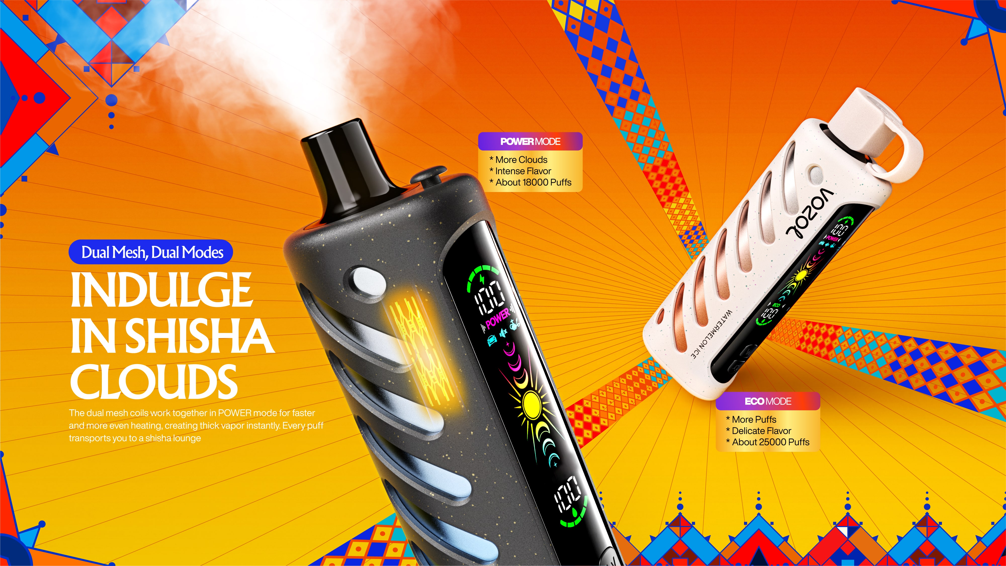 VOZOL Shisha Gear 25K Puffs 